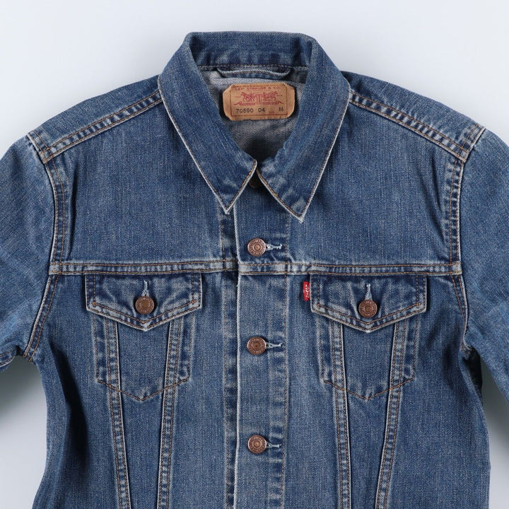 Levi's 70590-0416 Euro Model Denim Jacket, Men's Size Medium cotton blue type Vintage Second Hand