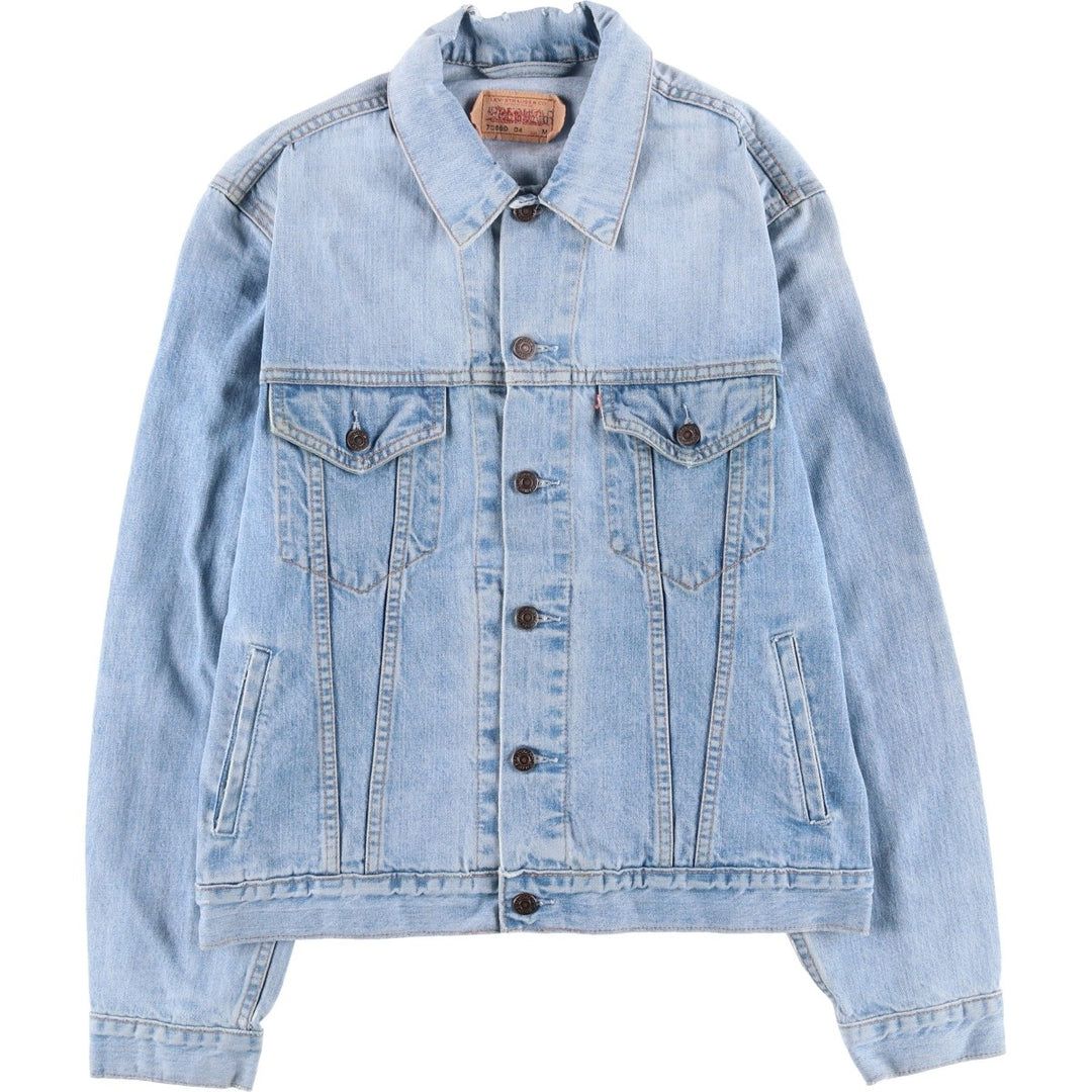 2000'S Levi's 70550-0459 denim jacket, men's size M cotton Blue type light blue Vintage Second Hand