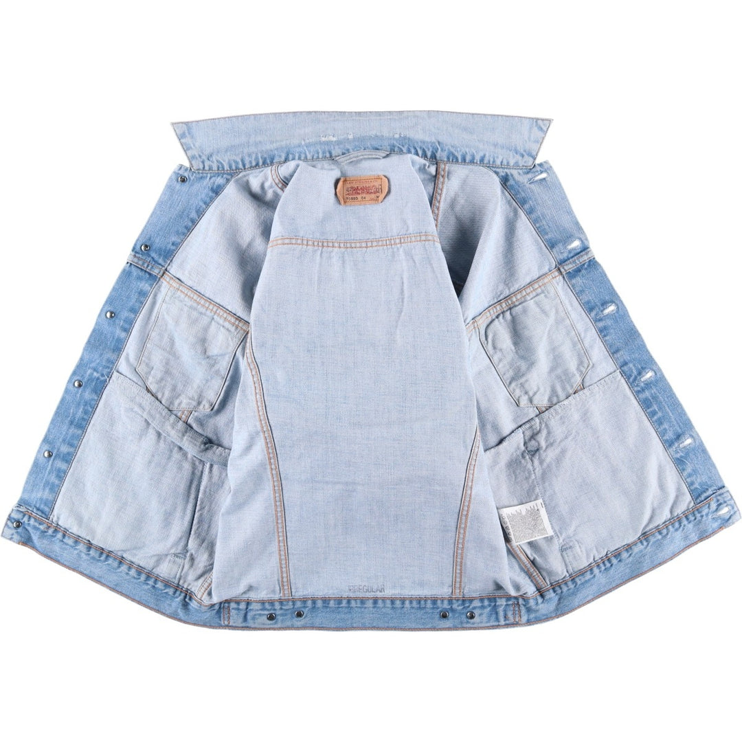 2000'S Levi's 70550-0459 denim jacket, men's size M cotton Blue type light blue Vintage Second Hand