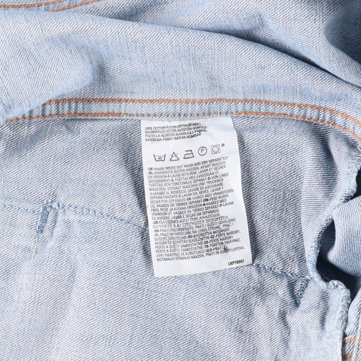 2000'S Levi's 70550-0459 denim jacket, men's size M cotton Blue type light blue Vintage Second Hand
