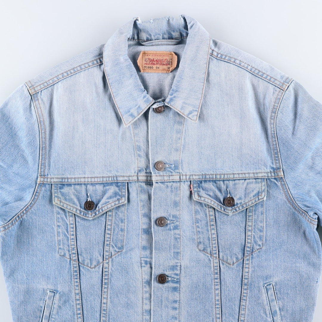2000'S Levi's 70550-0459 denim jacket, men's size M cotton Blue type light blue Vintage Second Hand