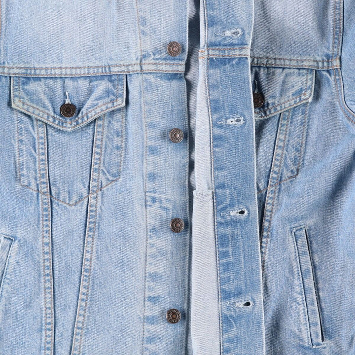 2000'S Levi's 70550-0459 denim jacket, men's size M cotton Blue type light blue Vintage Second Hand
