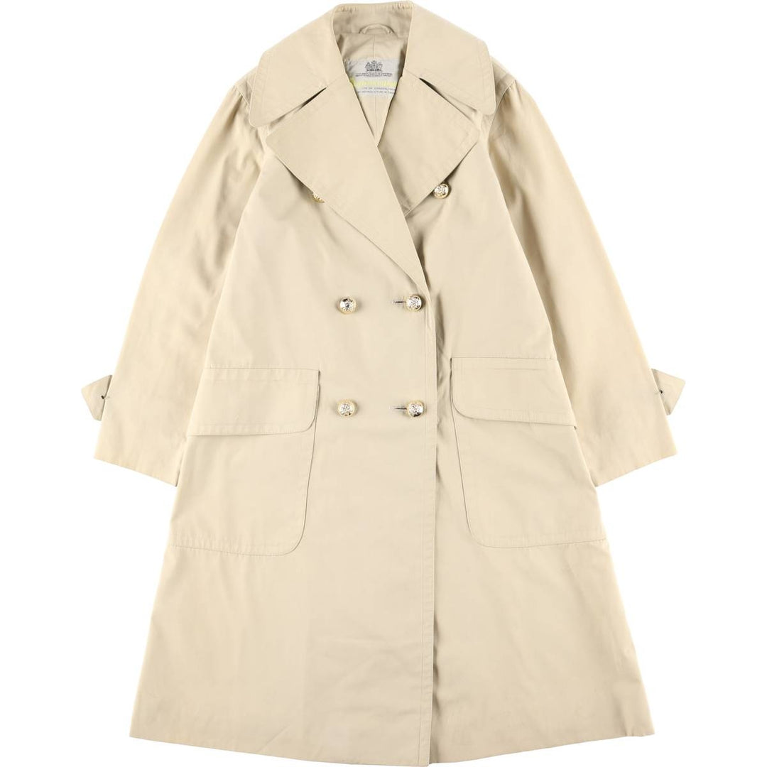 Aquascutum trench coat, made in Canada, women's size S cotton Beige type Vintage Second Hand