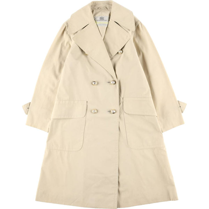 Aquascutum trench coat, made in Canada, women's size S cotton Beige type Vintage Second Hand