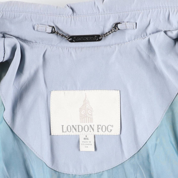London Fog trench coat, women's size L unclear Blue type light blue Vintage Second Hand
