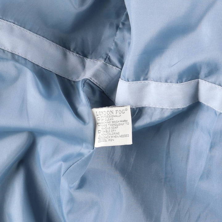London Fog trench coat, women's size L unclear Blue type light blue Vintage Second Hand