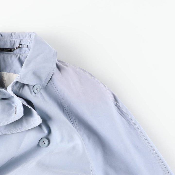 London Fog trench coat, women's size L unclear Blue type light blue Vintage Second Hand