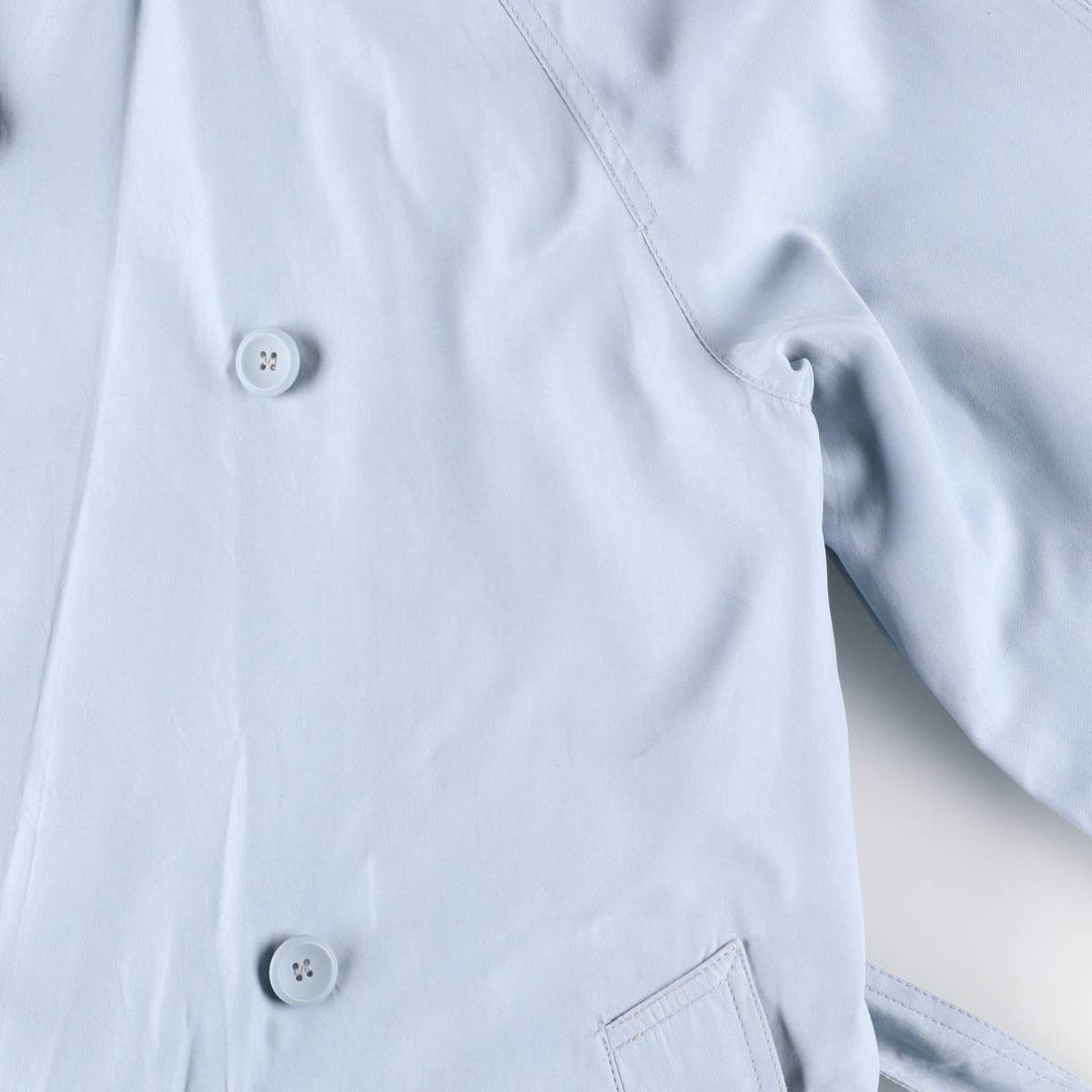 London Fog trench coat, women's size L unclear Blue type light blue Vintage Second Hand