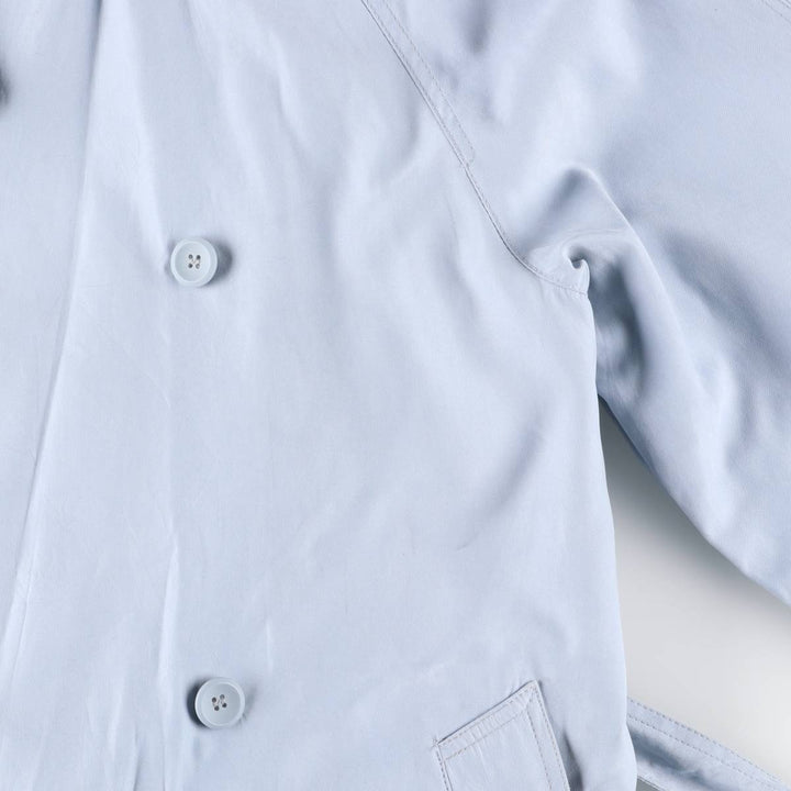 London Fog trench coat, women's size L unclear Blue type light blue Vintage Second Hand