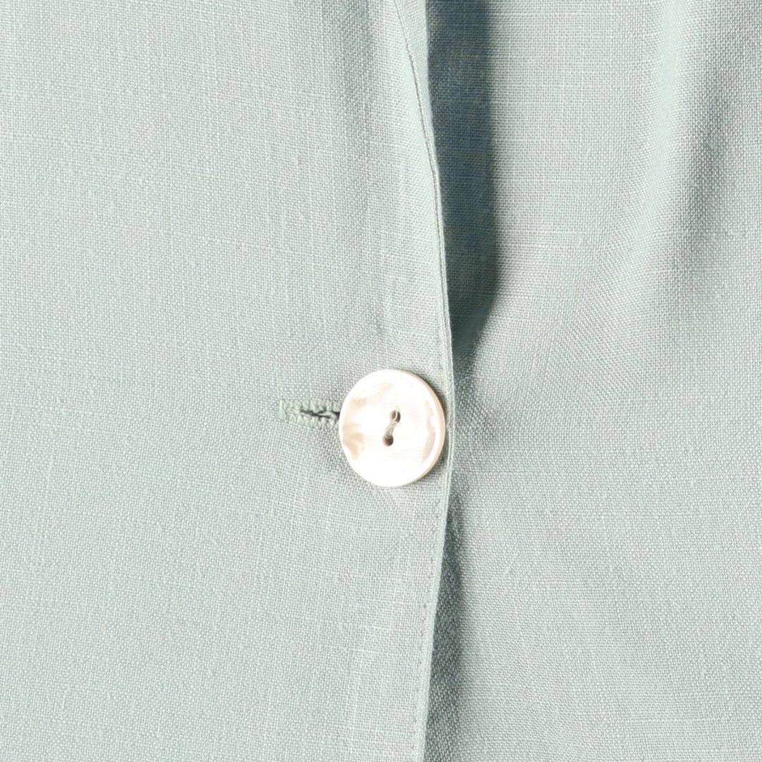 ALICE STUART Easy Jacket, Tailored Jacket, Made in USA, Women's Size L polyester Mint green Vintage Second Hand