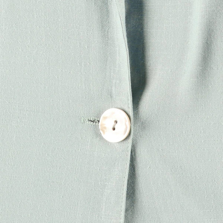 ALICE STUART Easy Jacket, Tailored Jacket, Made in USA, Women's Size L polyester Mint green Vintage Second Hand