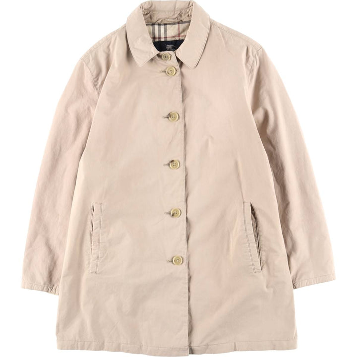 Burberry's BURBERRY LONDON Balmacaan Coat, Women's Size M cotton Beige type Vintage Second Hand