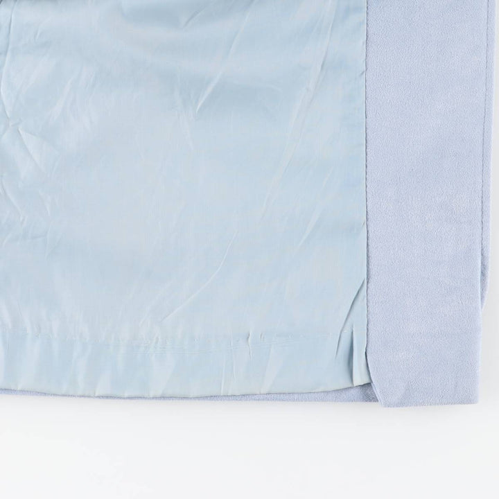 Women's Balmacaan Coat, Size L polyester Blue type light blue Vintage Second Hand