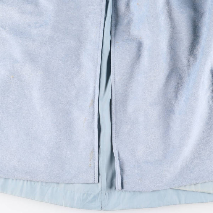 Women's Balmacaan Coat, Size L polyester Blue type light blue Vintage Second Hand