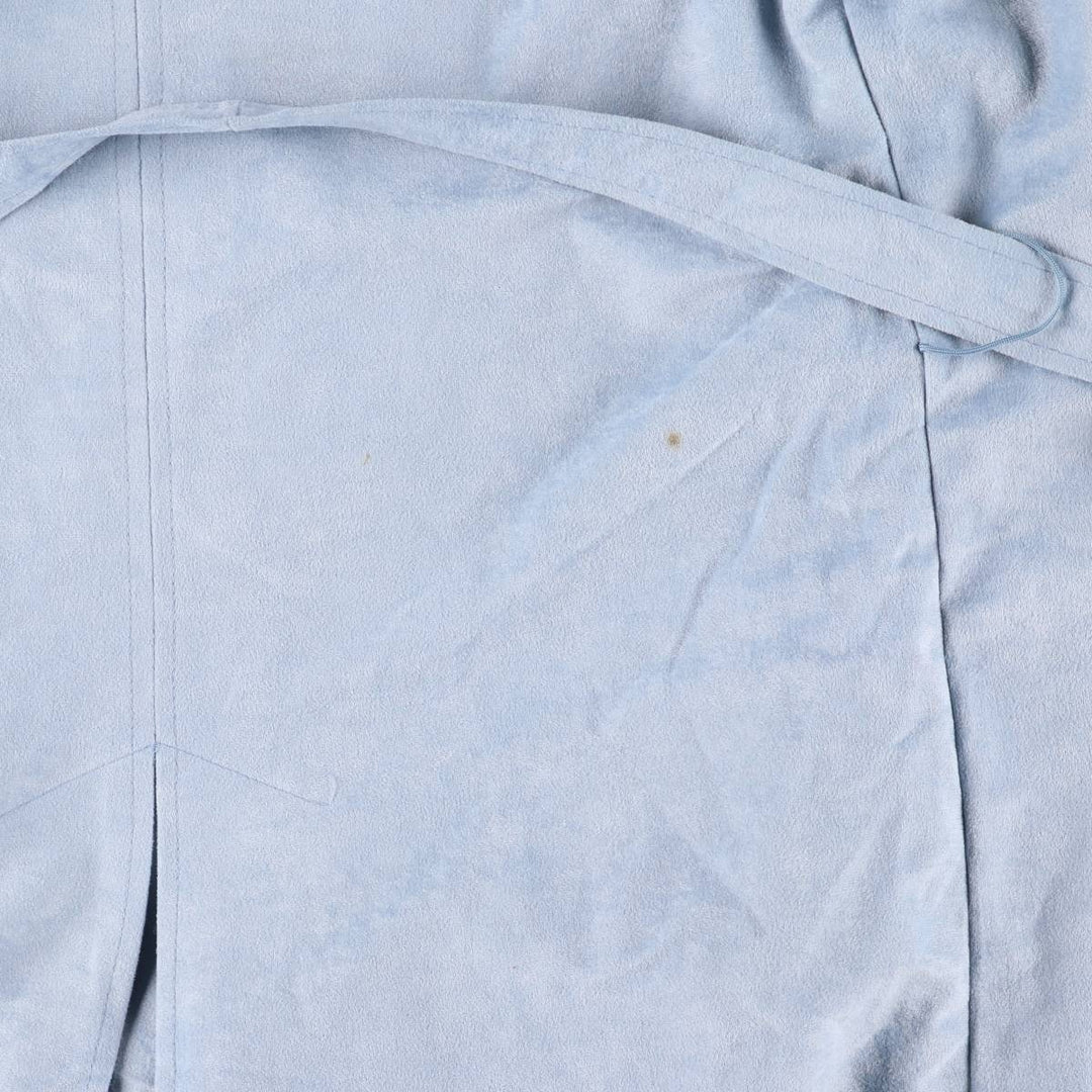 Women's Balmacaan Coat, Size L polyester Blue type light blue Vintage Second Hand
