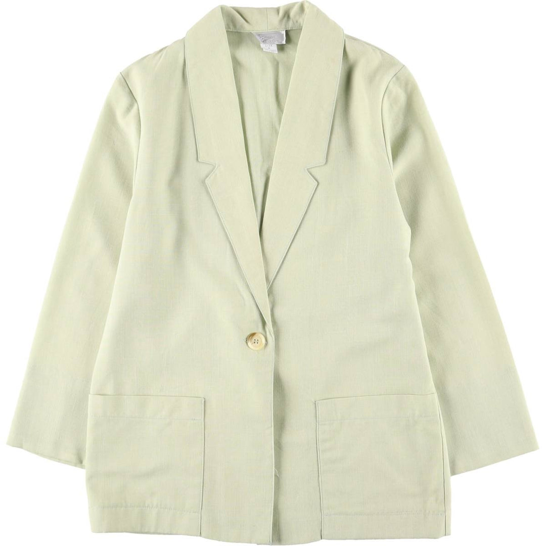 CLASSIC COLLECTION Blazer Tailored Jacket Made in USA, Women's Size L unclear Khaki type sage green Vintage Second Hand