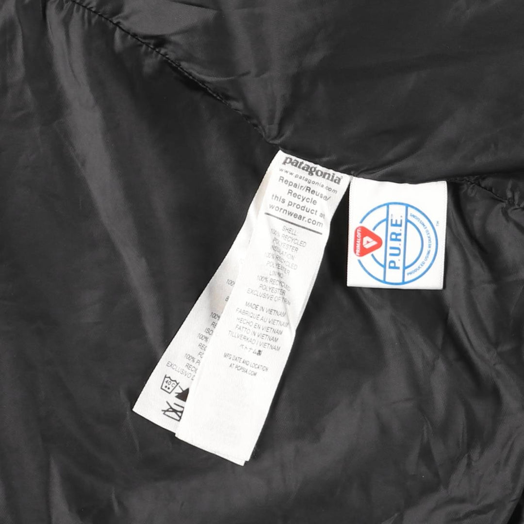 Patagonia Nano Puff Jacket 84217SP23, Women's Padded Mountain Jacket, Shell Jacket, Size L recycled polyester black type Vintage Second Hand