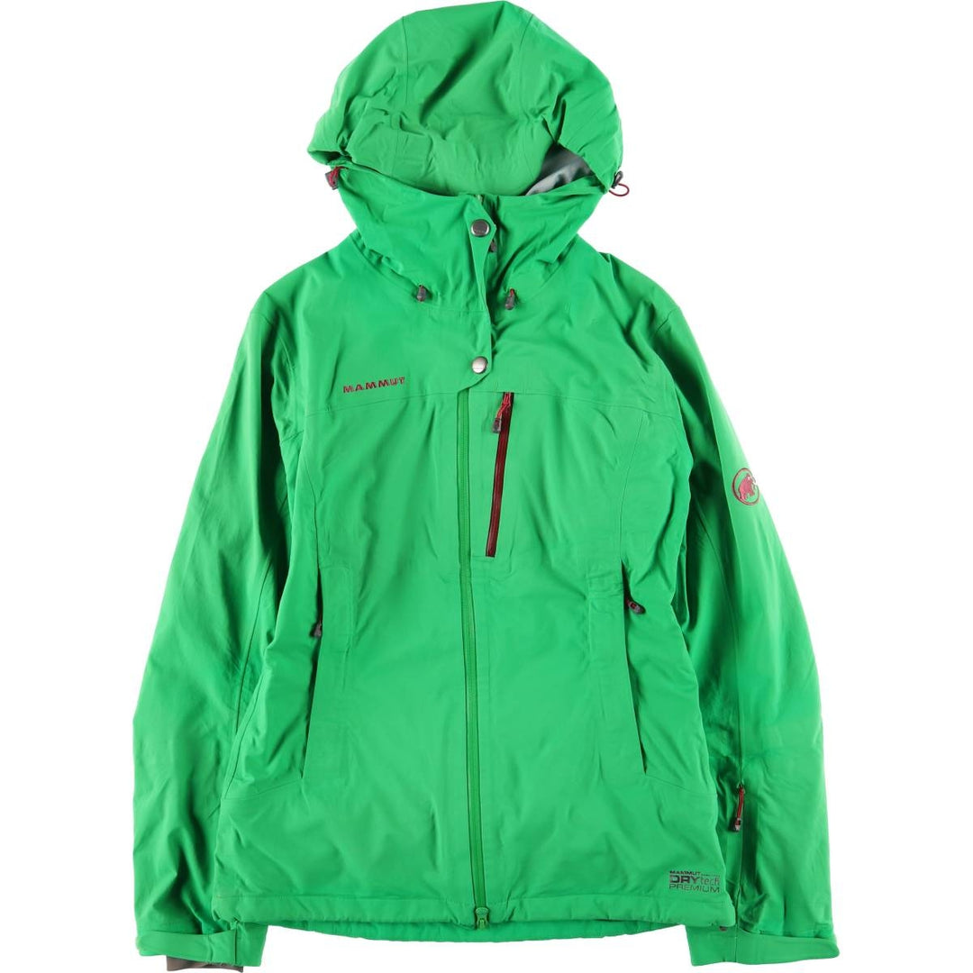 Mammut Mountain Parka Shell Jacket, Women's Size M polyamide green type Vintage Second Hand