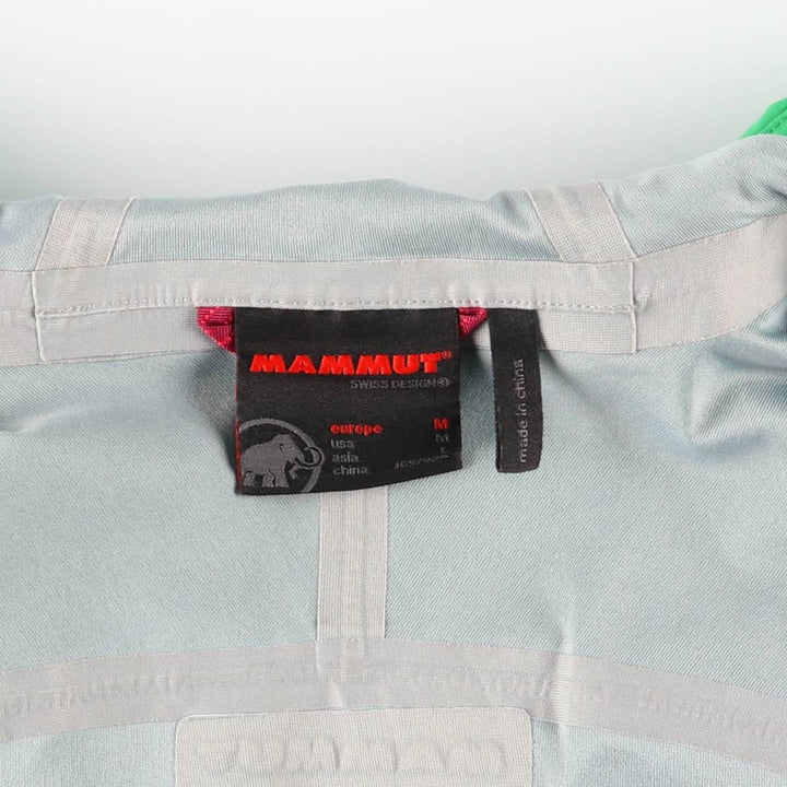 Mammut Mountain Parka Shell Jacket, Women's Size M polyamide green type Vintage Second Hand