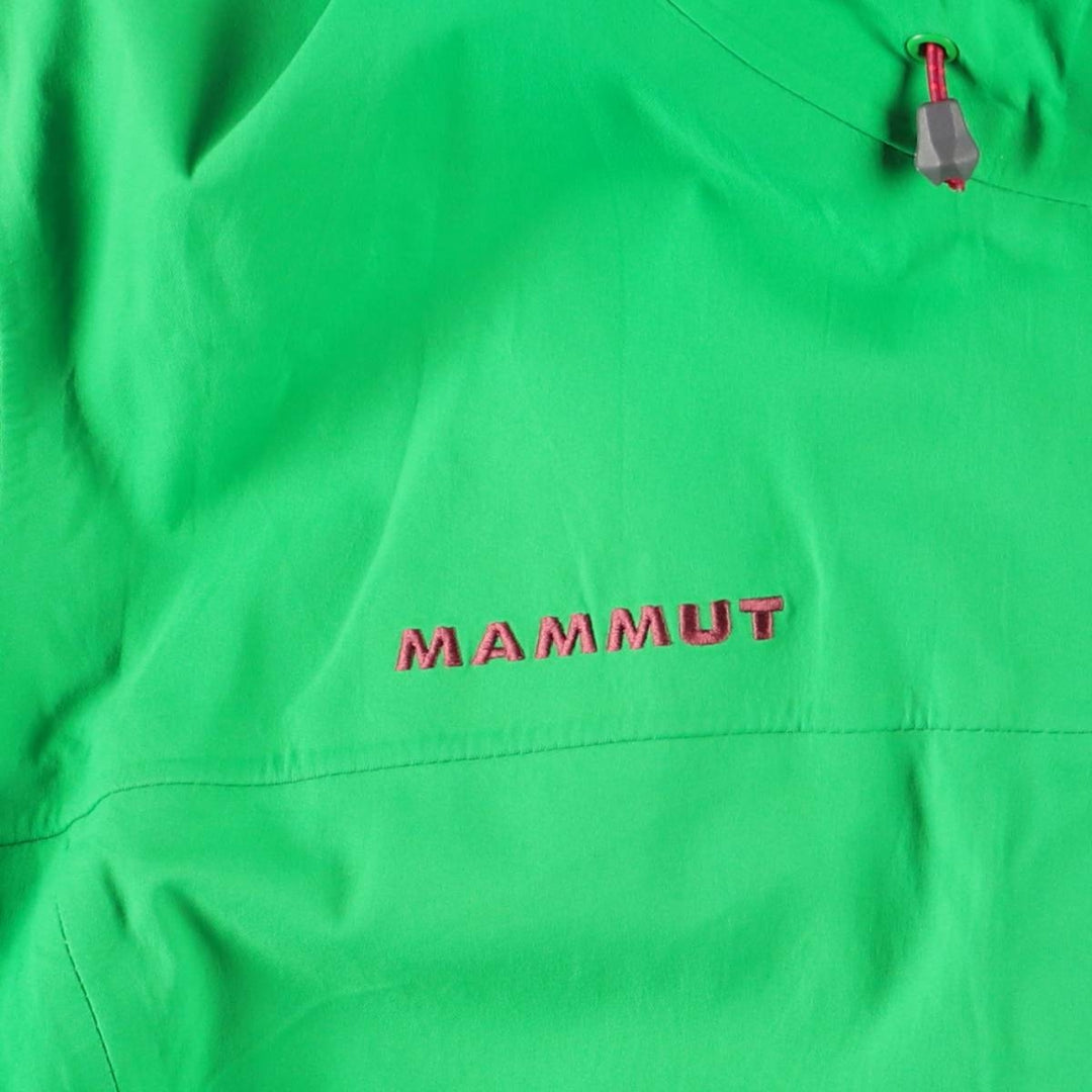 Mammut Mountain Parka Shell Jacket, Women's Size M polyamide green type Vintage Second Hand