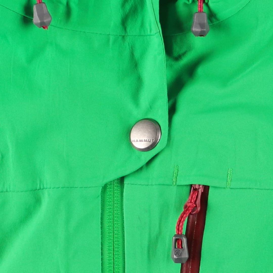 Mammut Mountain Parka Shell Jacket, Women's Size M polyamide green type Vintage Second Hand