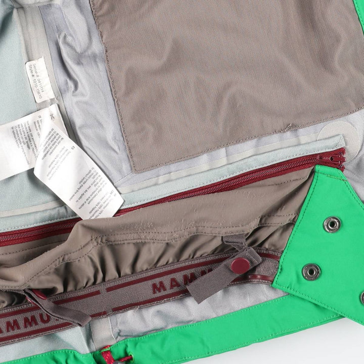 Mammut Mountain Parka Shell Jacket, Women's Size M polyamide green type Vintage Second Hand