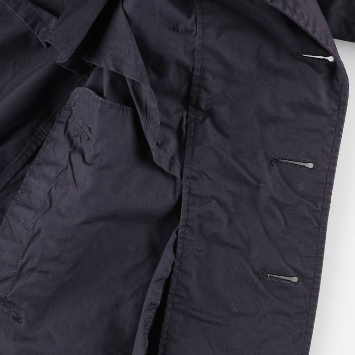 Vintage 1960'S Military Trench Coat, Small (34-36), Men's Size S unclear navy blue type Vintage Second Hand