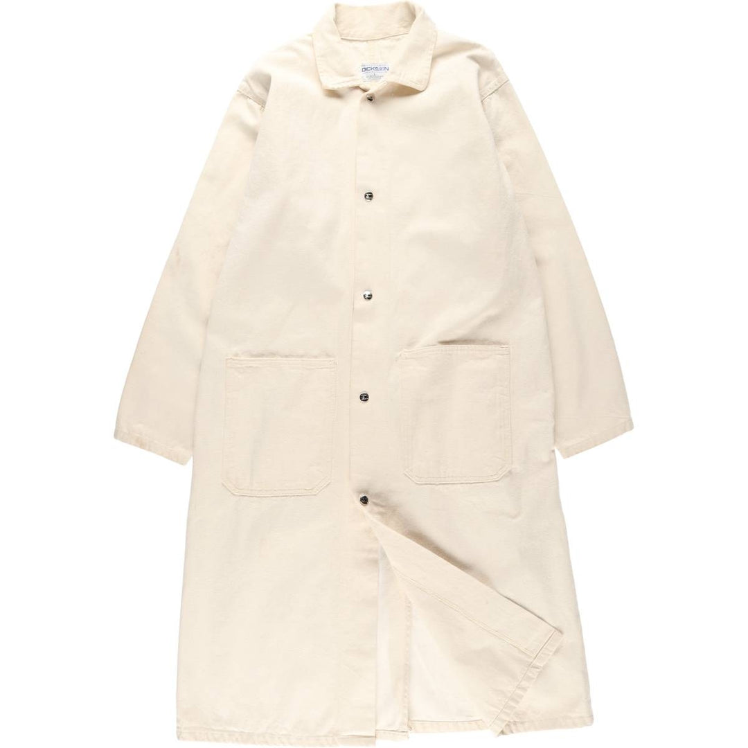 DICKSON Work Coat/Shop Coat, Men's Size L cotton unbleached Vintage Second Hand