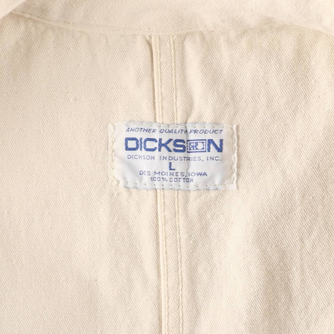 DICKSON Work Coat/Shop Coat, Men's Size L cotton unbleached Vintage Second Hand
