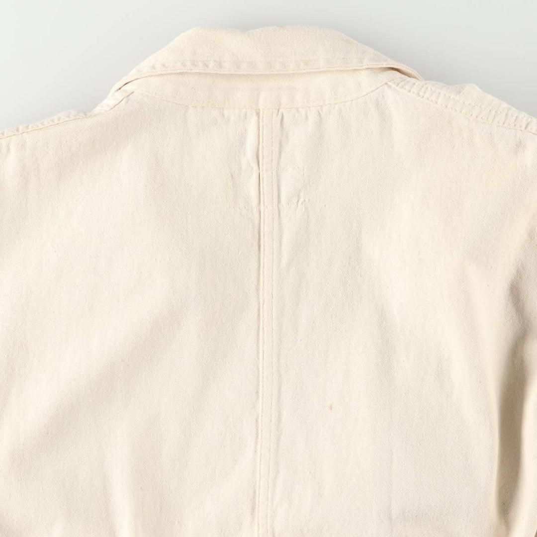 DICKSON Work Coat/Shop Coat, Men's Size L cotton unbleached Vintage Second Hand