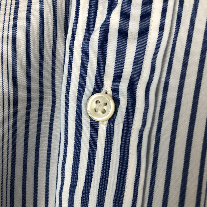 Ralph Lauren BLAKE Multi-Stripe Long Sleeve Button-Down Striped Shirt, Men's M cotton white type Vintage Second Hand