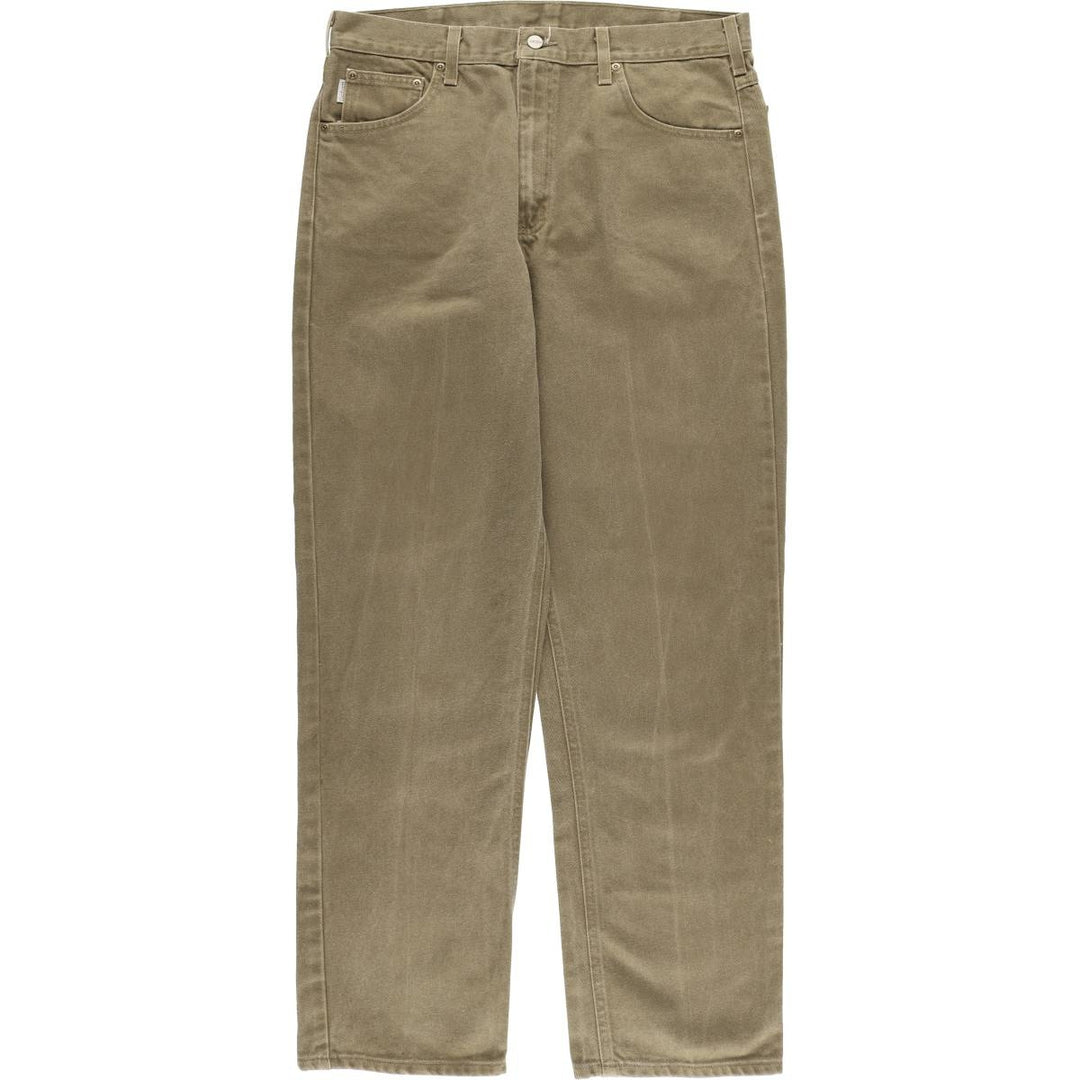 Carhartt Tapered Denim Pants for Men, W36 cotton brown type Vintage Second Hand