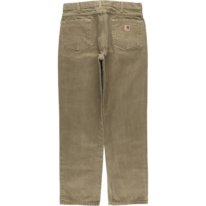 Carhartt Tapered Denim Pants for Men, W36 cotton brown type Vintage Second Hand