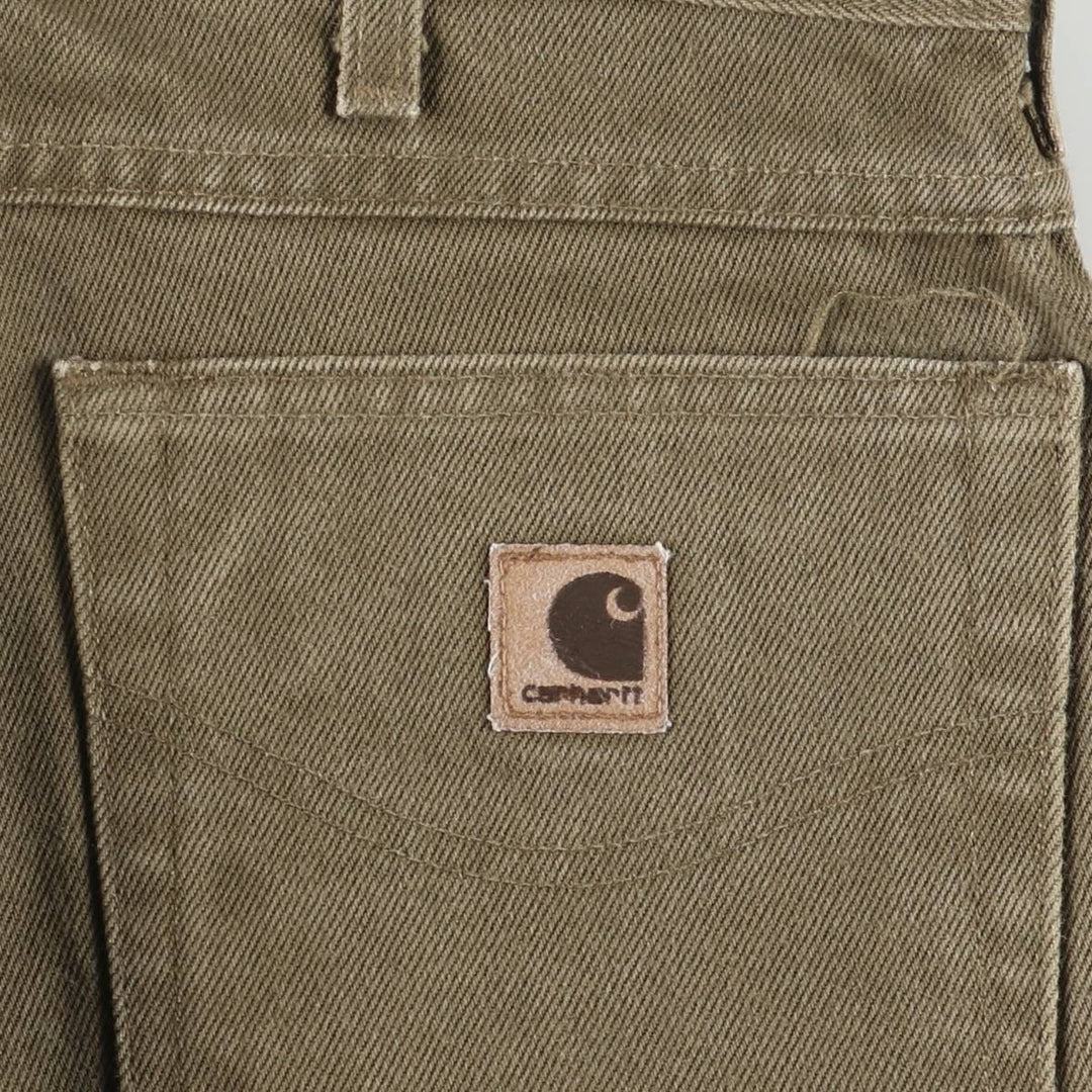 Carhartt Tapered Denim Pants for Men, W36 cotton brown type Vintage Second Hand
