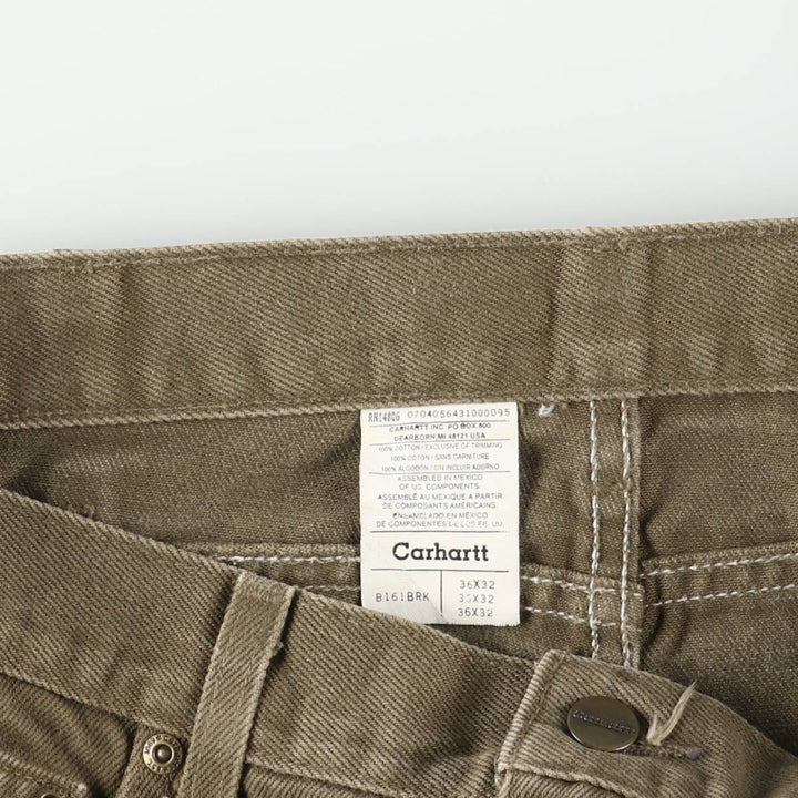 Carhartt Tapered Denim Pants for Men, W36 cotton brown type Vintage Second Hand