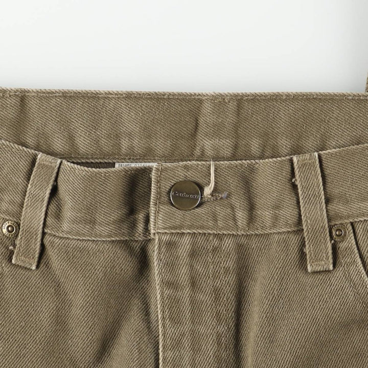 Carhartt Tapered Denim Pants for Men, W36 cotton brown type Vintage Second Hand