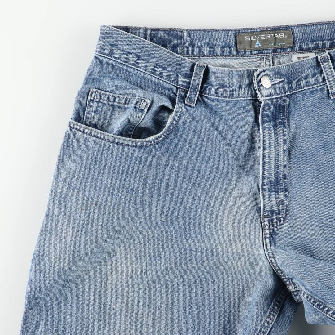 00'S Levi's SILVER TAB Silver Tab BAGGY FIT Tapered Denim Pants Men's w36 equivalent cotton Blue type light blue Vintage Second Hand