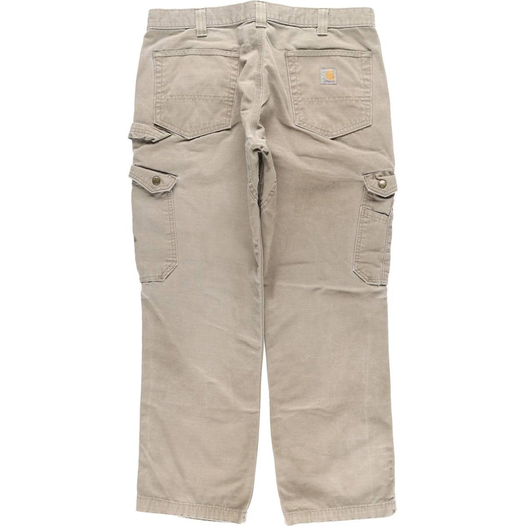 Carhartt Relaxed Fit Ripstop Work Pants, Men's, Size W37 cotton Khaki type Vintage Second Hand