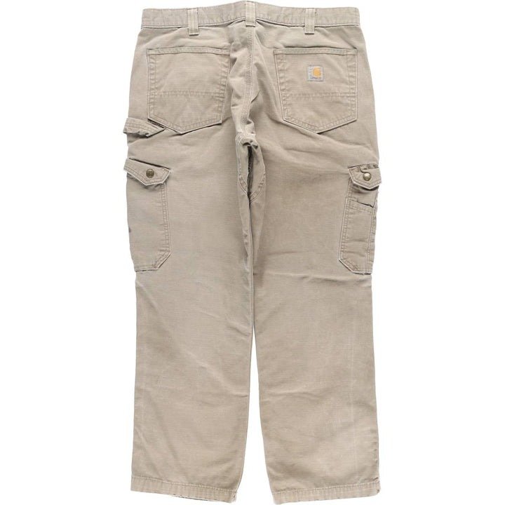Carhartt Relaxed Fit Ripstop Work Pants, Men's, Size W37 cotton Khaki type Vintage Second Hand