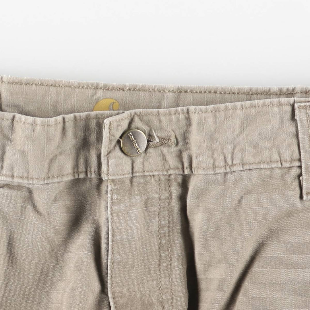 Carhartt Relaxed Fit Ripstop Work Pants, Men's, Size W37 cotton Khaki type Vintage Second Hand
