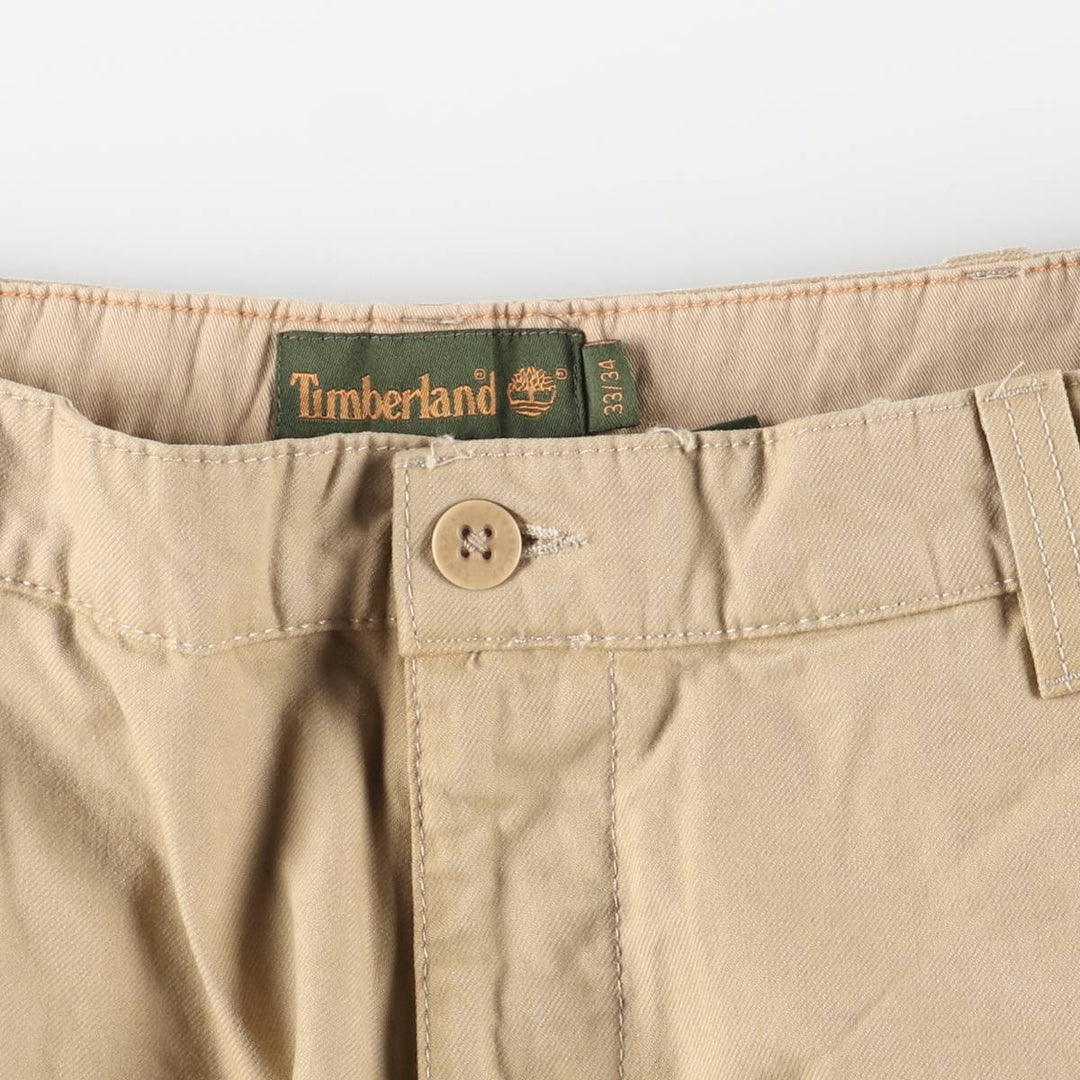 Timberland Men's Cargo Pants, Size W35 linen Beige type Vintage Second Hand