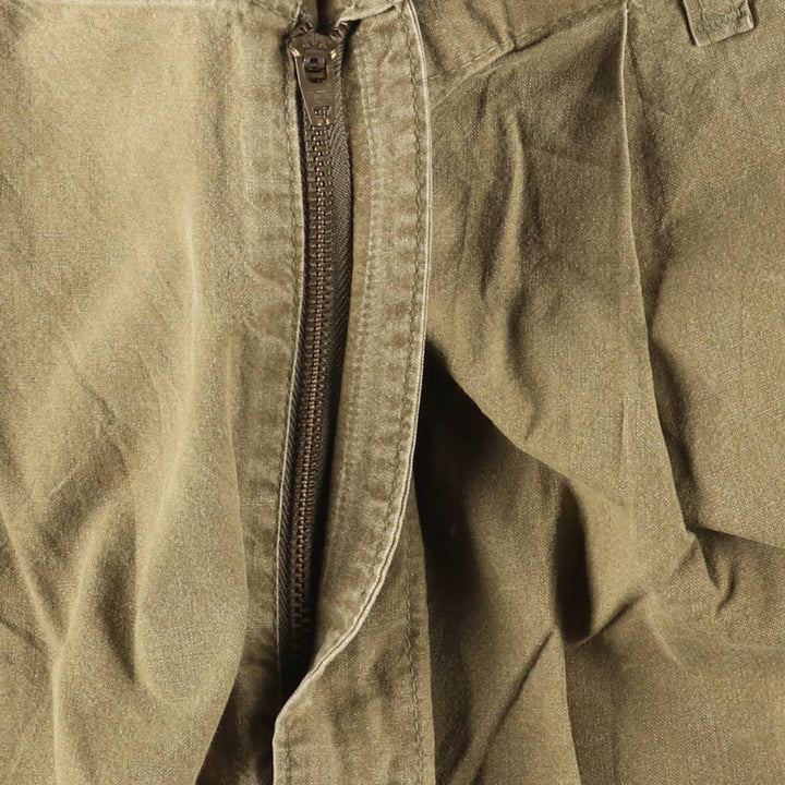 90'S Dockers/Levi's Two-Pleat Cotton Pants, Made in USA, Men's Size W37 (approx.), Vintage cotton Khaki type Vintage Second Hand
