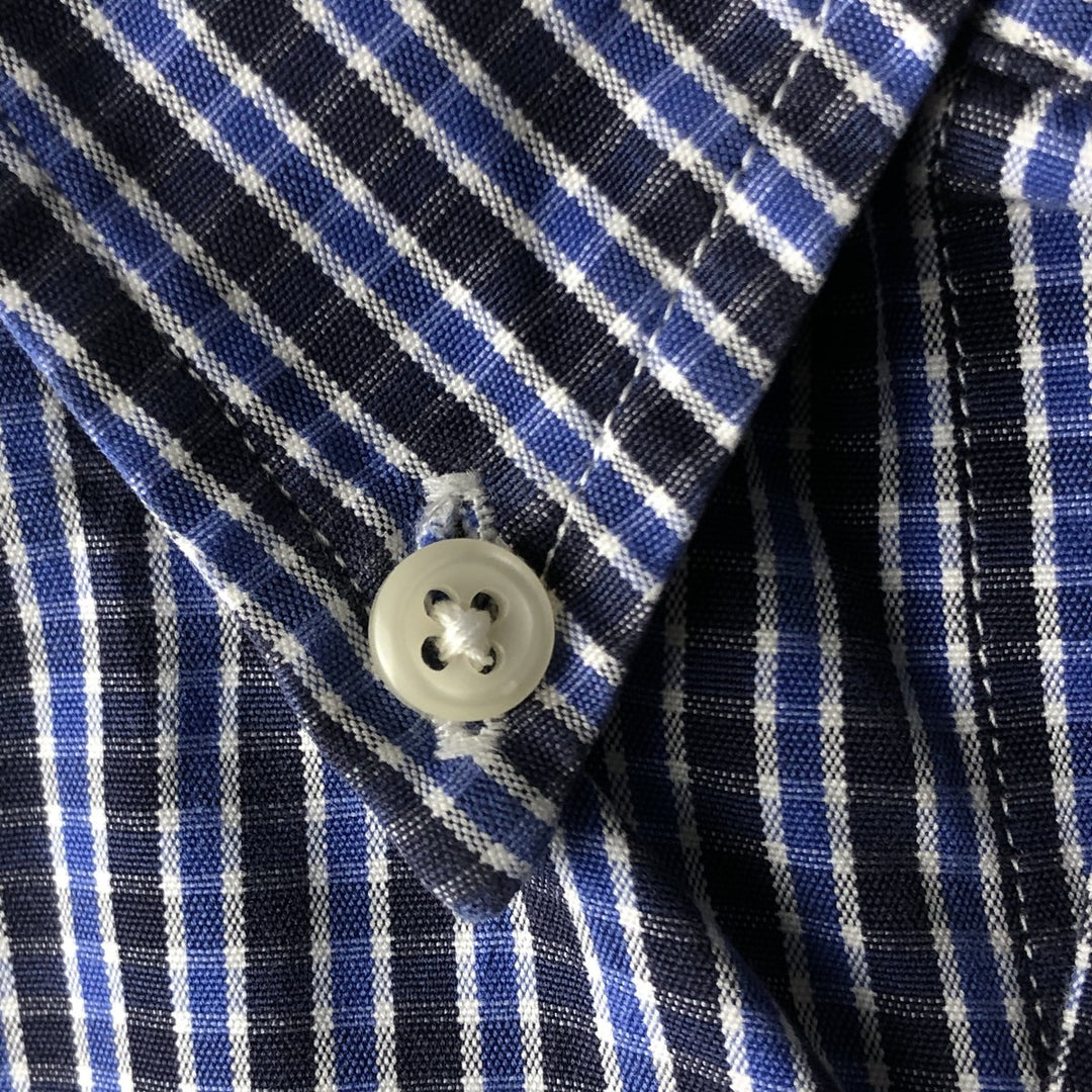 Ralph Lauren BLAKE long sleeve button down check shirt, men's size M cotton blue type Vintage Second Hand