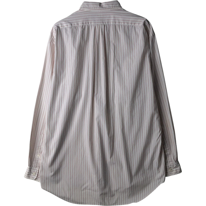 Ralph Lauren POLO by Ralph Lauren Long Sleeve Cotton Striped Shirt Men's Size L cotton pale white type Vintage Second Hand