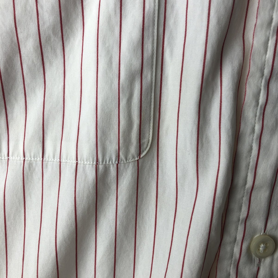 Ralph Lauren POLO by Ralph Lauren Long Sleeve Cotton Striped Shirt Men's Size L cotton pale white type Vintage Second Hand