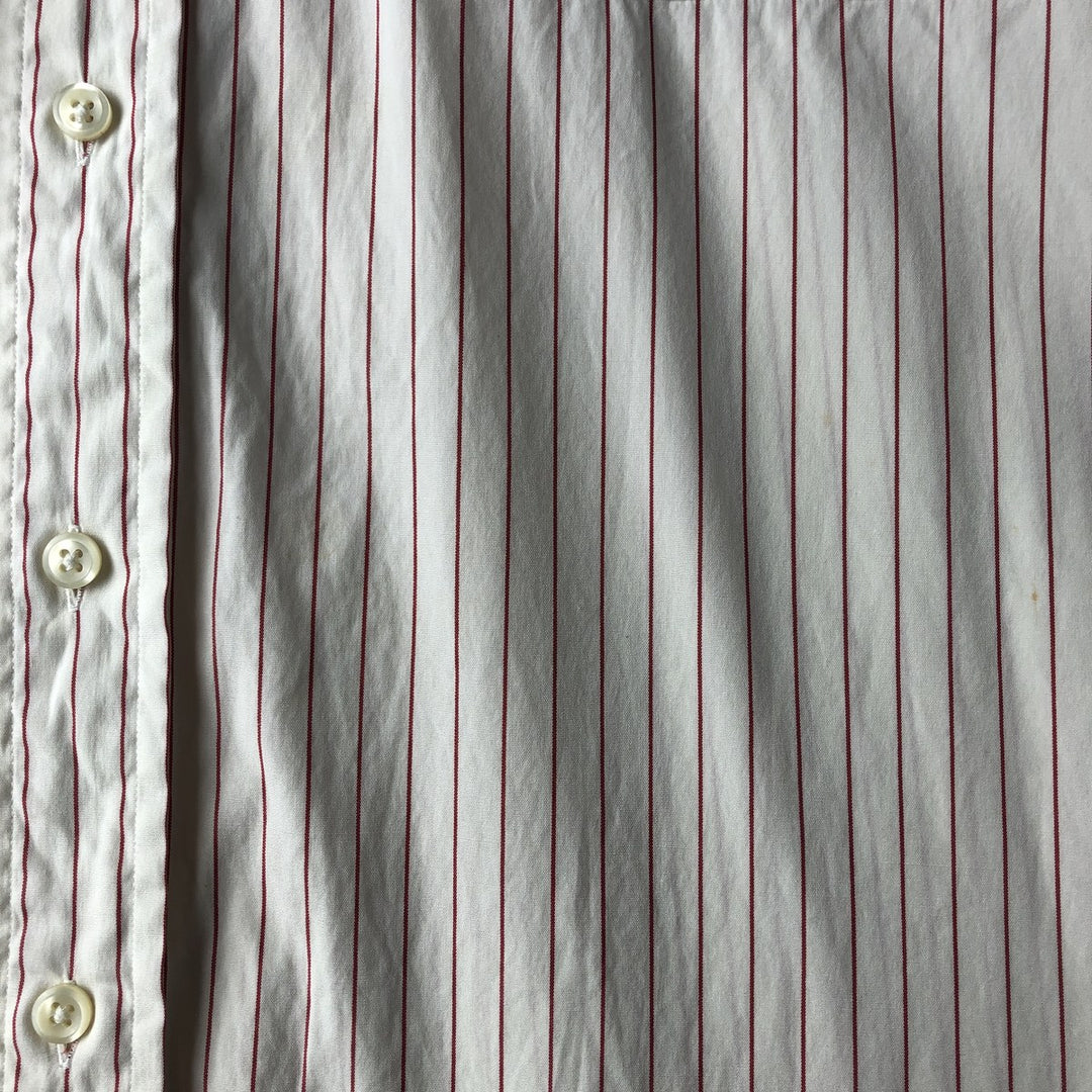 Ralph Lauren POLO by Ralph Lauren Long Sleeve Cotton Striped Shirt Men's Size L cotton pale white type Vintage Second Hand