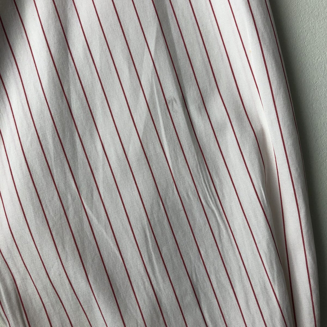 Ralph Lauren POLO by Ralph Lauren Long Sleeve Cotton Striped Shirt Men's Size L cotton pale white type Vintage Second Hand