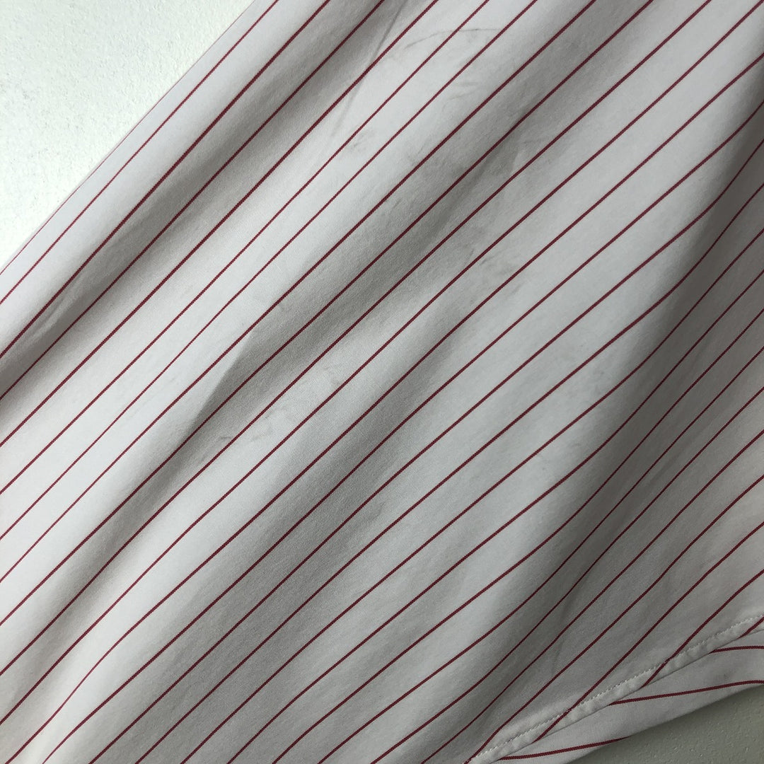 Ralph Lauren POLO by Ralph Lauren Long Sleeve Cotton Striped Shirt Men's Size L cotton pale white type Vintage Second Hand