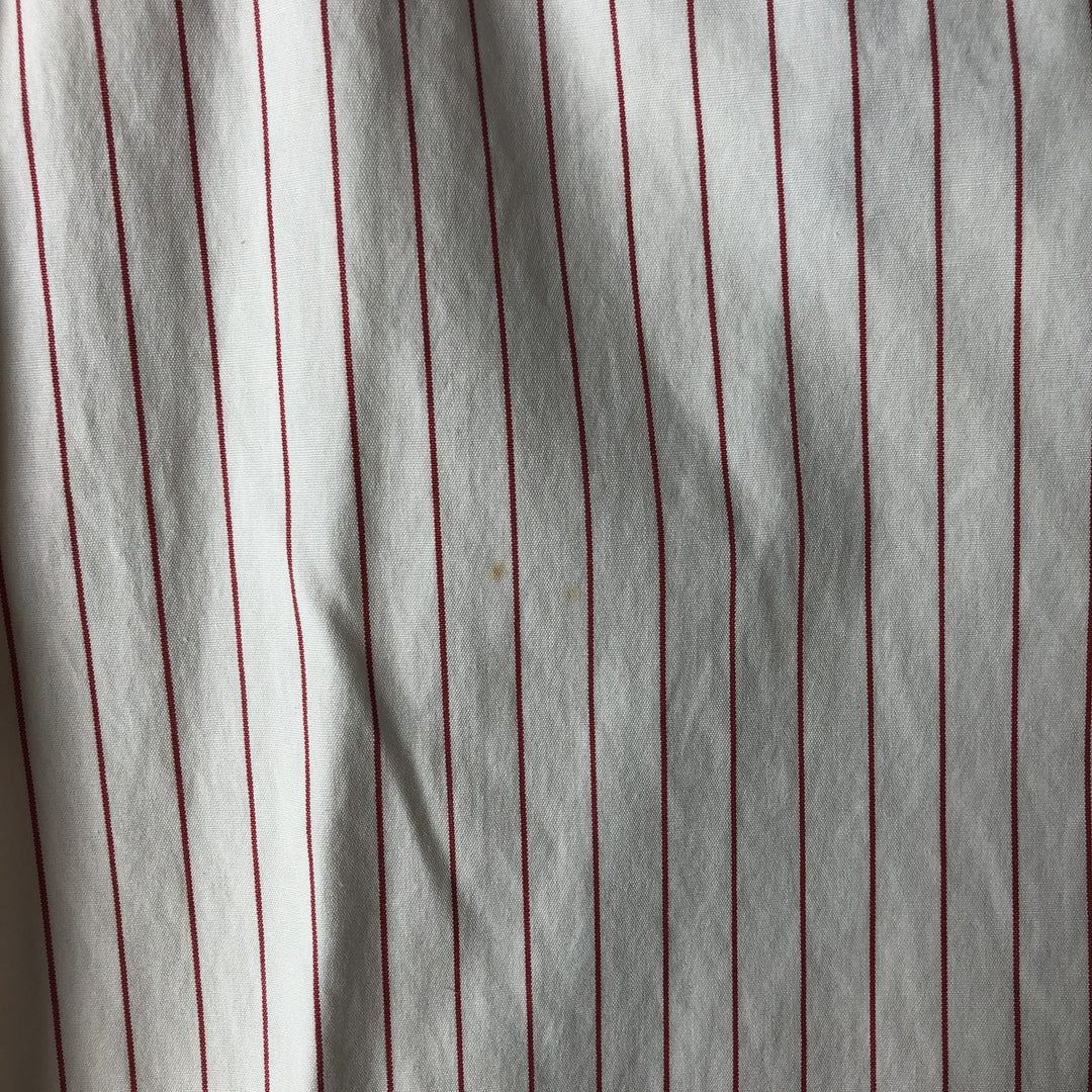 Ralph Lauren POLO by Ralph Lauren Long Sleeve Cotton Striped Shirt Men's Size L cotton pale white type Vintage Second Hand