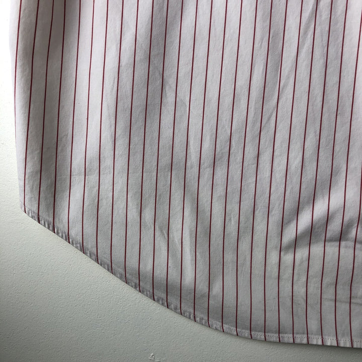 Ralph Lauren POLO by Ralph Lauren Long Sleeve Cotton Striped Shirt Men's Size L cotton pale white type Vintage Second Hand